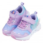 (16~21公分)Disney冰雪奇緣透明雪花紫色姊妹兒童電燈運動鞋P#KN3LF*XGG