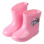 (15~18公分)POLI波力警車粉紅色兒童短筒雨鞋R#AB...