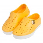 (15~20公分)Disney迪士尼維尼經典釦飾黃色兒童休閒鞋洞洞鞋R#JN3EK*XMX