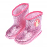 (15~18公分)Disney迪士尼美人魚粉色閃亮亮附鞋墊雨鞋R#AB3PG*XGX