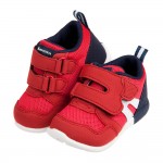 (12~15公分)Moonstar日本暗紅色3E楦頭寶寶機能學步鞋P#MU3NA*BXX