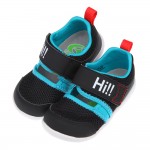 (13~14.5公分)Moonstar日本Hi系列黑色速乾寶寶機能學步鞋P#KU3ND*BXX