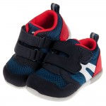 (12.5~15公分)Moonstar日本深藍色3E楦頭寶寶機能學步鞋