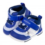 (13~18公分)Moonstar日本藍白色閃亮之星兒童機能運動鞋