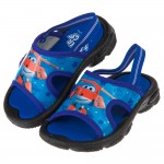 SuperWings超級飛俠杰特藍色附後綁帶兒童拖鞋(14~15公分)