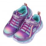 (17~23公分)SKECHERS愛心銀河紫色兒童電燈運動鞋P#KH3LF*XGG