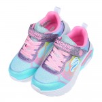 (17~23公分)SKECHERS_RAINBOW_RACER粉藍色兒童電燈運動鞋P#KH3LB*XXG