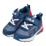 (16~22公分)21年新款FILA質感立體紋氣墊藍白紅橡膠底兒童運動鞋P#KU3NB*XBB