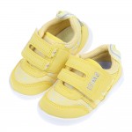 (12~15公分)日本IFME和風彩光愛心黃色寶寶機能學步鞋...