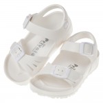 (15~22公分)PRIVATE台灣製超輕量白色兒童涼鞋