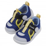 (12.5~18.5公分)Combi黃藍色Core_S成長機能學步涼鞋P#MN3NB*BBX