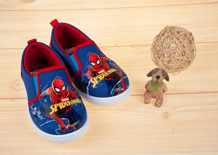 Marvel英雄系列蜘蛛人新宇宙藍紅色兒童休閒鞋室內鞋