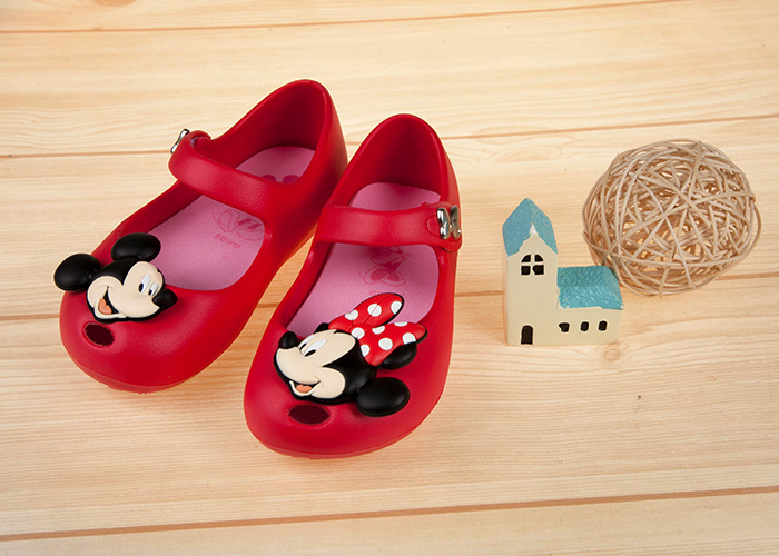 Disney迪士尼米奇米妮童年玩伴紅色輕便公主涼鞋