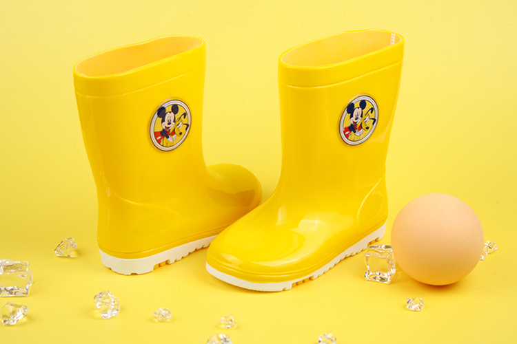 Disney迪士尼米奇布魯托黃色兒童雨鞋