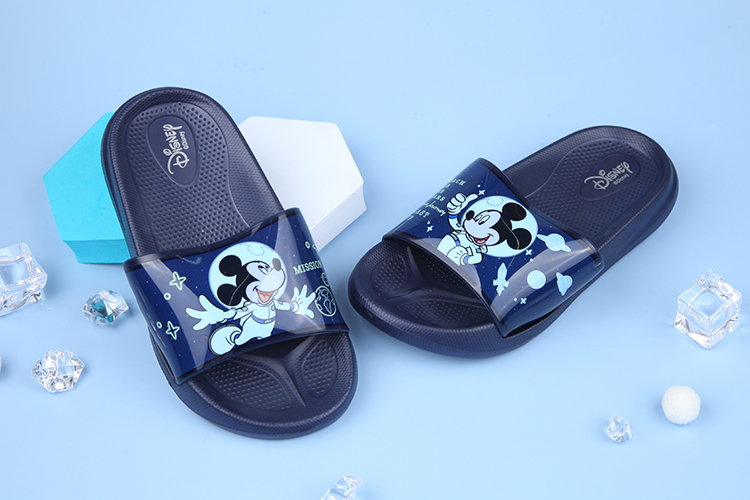 Disney迪士尼米奇太空人藍色兒童輕量拖鞋