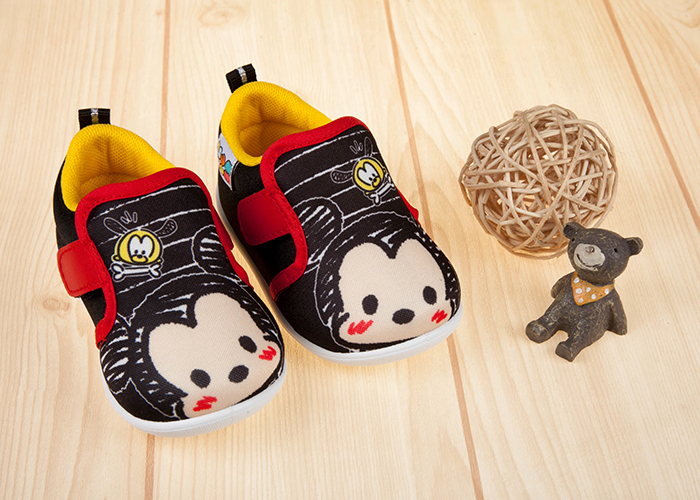 Disney迪士尼塗鴉Q米奇黑色寶寶休閒鞋
