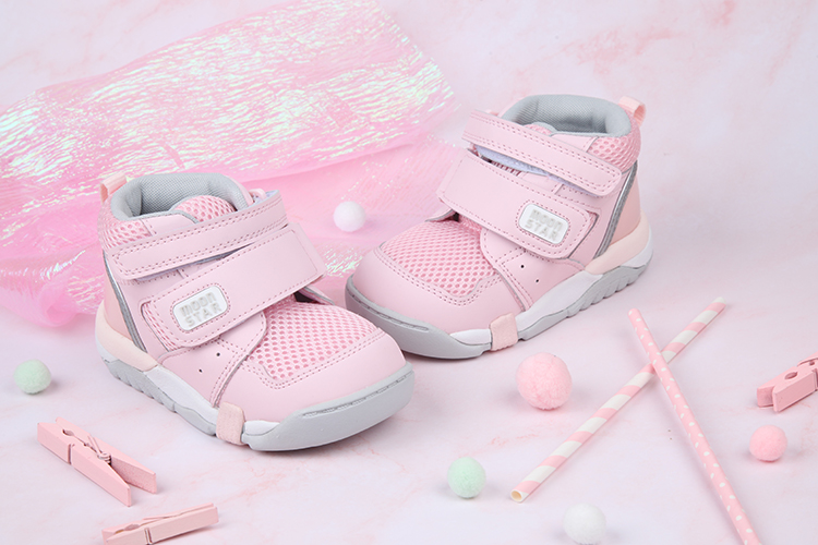 Moonstar日本Carrot淡粉色兒童護足機能鞋