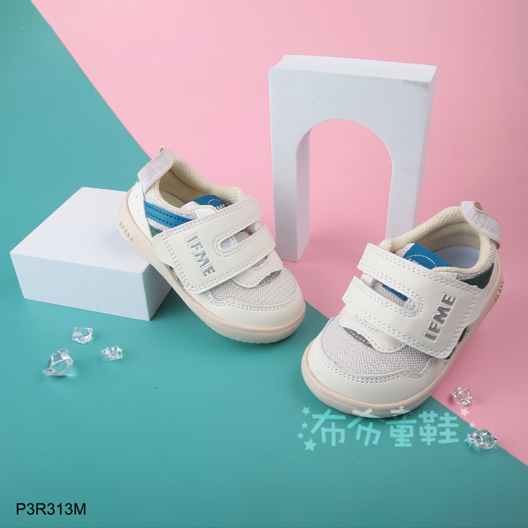 日本IFME復古白色寶寶機能學步鞋