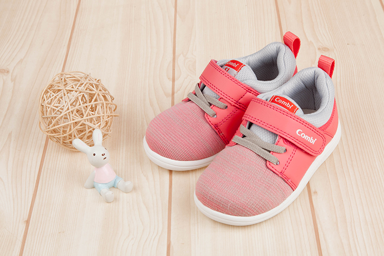 Combi粉色Core_S兒童成長機能學步鞋